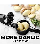 Large Premium Garlic Press Set - Bigger Bowl for