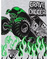 Monster Jam Boys T-Shirt and Shorts Outfit Set to Grave Digger