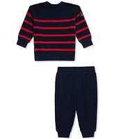 Polo Ralph Lauren Baby Boys Cotton Striped Shirt & Pants Set