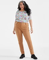 Style & Co Plus High-Rise Straight-Leg Pants, Created for Macy's