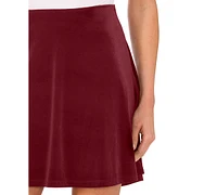 CeCe Women's Circle Velvet Mini Skirt