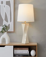 LumiSource 27" Ceramic Grandview Gallery Curvo Square Table Lamp
