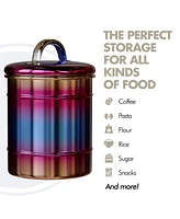 Amici Home Rainbow Metal Canister - Large