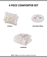 Intelligent Design Lulu Floral Reversible 4-Pc. Comforter Set, Full/Queen
