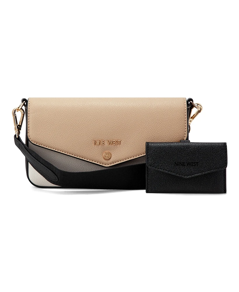 Nine West Peaches Crossbody Flap with Card Case