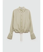 Mango Women's Bow Detail Lyocell Shirt