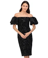 Eliza J Women's Sequinned Off-The-Shoulder Dress