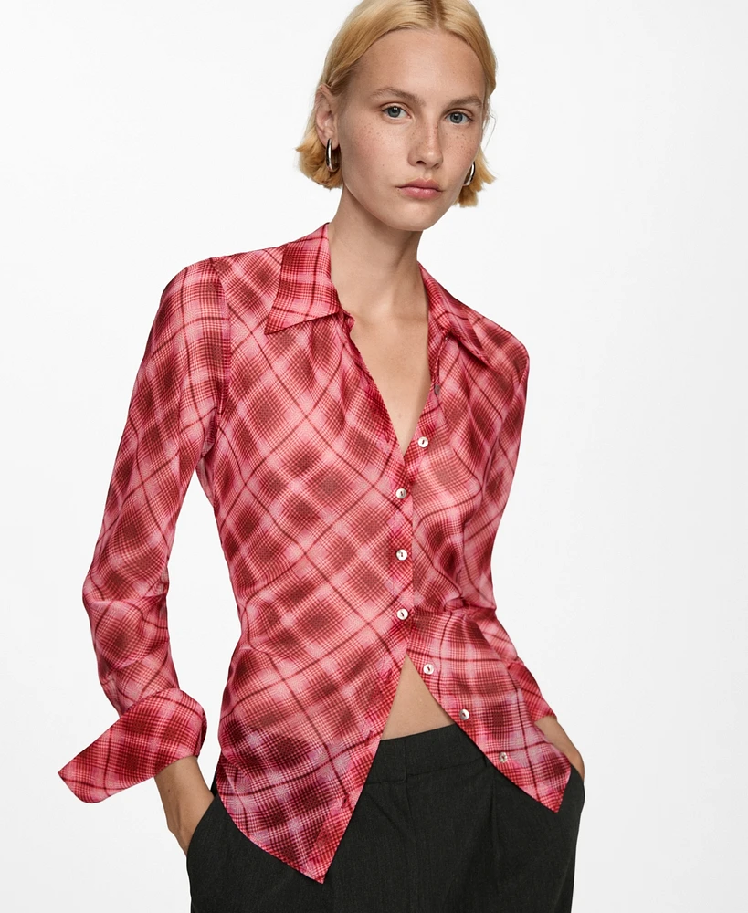 Mango Women's Pinstripe Suit Shirt