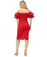 Eliza J Women's Ruffled Off-The-Shoulder Dress