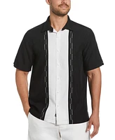 Cubavera Men's Classic-Fit Colorblocked Embroidered Button-Down Shirt