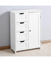 Slickblue Bathroom Storage Cabinet with Shelves Stylish and Functional Organizer