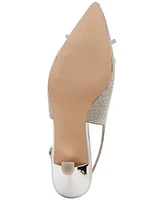 Madden Girl Vogue-r Bow Slingback Kitten-Heel Pumps