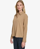 Tommy Hilfiger Women's Slim-Fit Button-Front Shirt