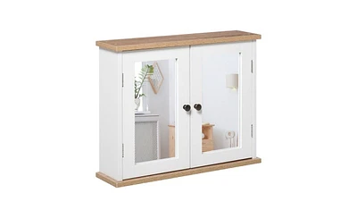 Slickblue Bathroom Cabinet with Mirror Sleek Storage and Reflective Design