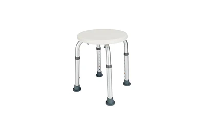 Slickblue Adjustable Height Aluminium Alloy Bath Chair Bench – White Medical Bathroom Safety for Shower and Tub