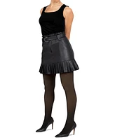 Hue Women's Faux-Translucent Fleece-Lined Tights U24206