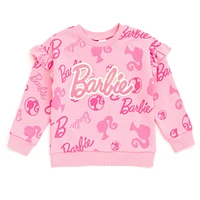 Barbie Toddler Girls Fleece Sweatshirt and Jogger Pants Outfit Set