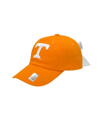 Bits & Bows Girls' Officially Licensed University of Tennessee Bow Baseball Hat