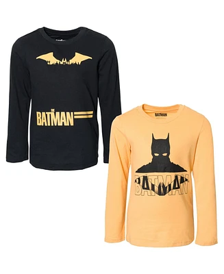 Dc Comics Boys Justice League Batman 2 Pack T-Shirts to