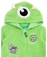 Monsters Inc. Baby Boys Zip Up Cosplay Coverall Cozy Sherpa