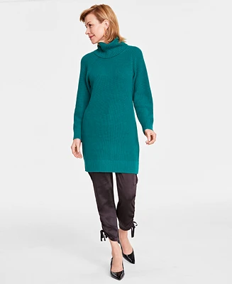 I.n.c. International Concepts Women's Turtleneck Sweater Dress, Created for Macy's