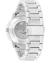 Tommy Hilfiger Men's Automatic Silver-Tone Stainless Steel Bracelet Watch 43mm
