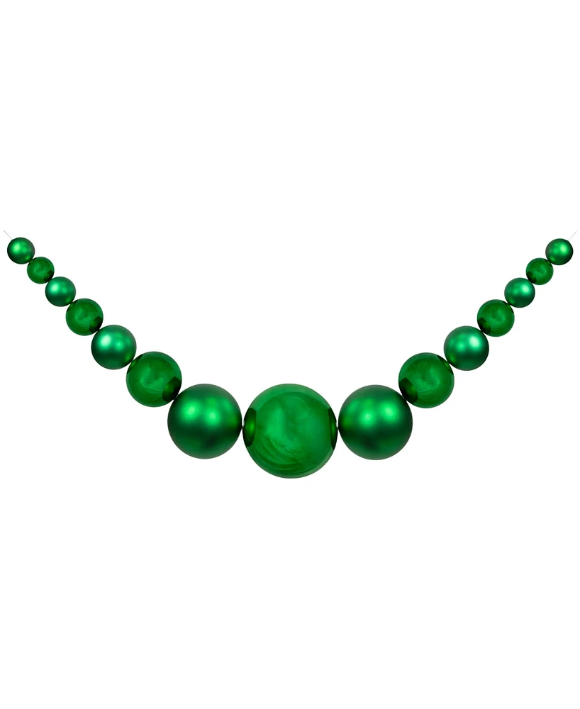 Northlight 6' Shiny and Matte Shatterproof Ball Christmas Swag