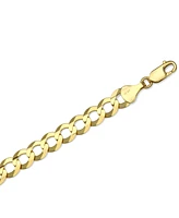 30" Open Curb Link Chain Necklace (8mm) in Solid 10k Gold