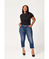 Slink Jeans Plus Denim Mid Rise Boyfriend