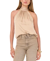 1.state Women's Sleeveless Halter Tie-Back Blouse