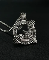 Rhona Sutton Silver Eagle Stainless Steel Pendant Necklace