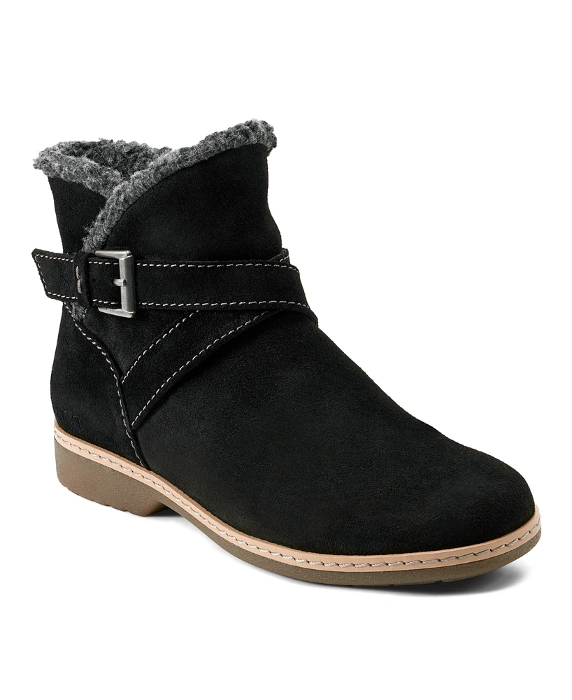 Earth Women's Hutton Buckle Strap Cozy Booties