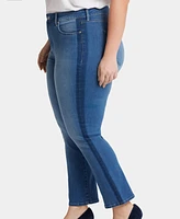 Nydj Plus Marilyn Straight High Rise Ankle Jeans