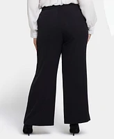 Nydj Plus Wide Leg Trouser Pants