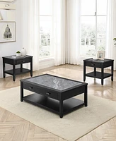 Garvine 47" Wood Cocktail Table