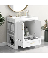 Slickblue Bathroom Vanity with Separate Basin Sink for Stylish and Functional Design