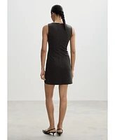Mango Women's Striped Short Dress