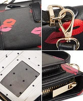 On 34th Lindzz Solid Lip Print Wallet on a String, Created for Macy's