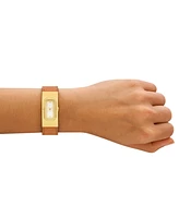 Tory Burch Women's The T Watch Brown Leather Strap Watch 18mm