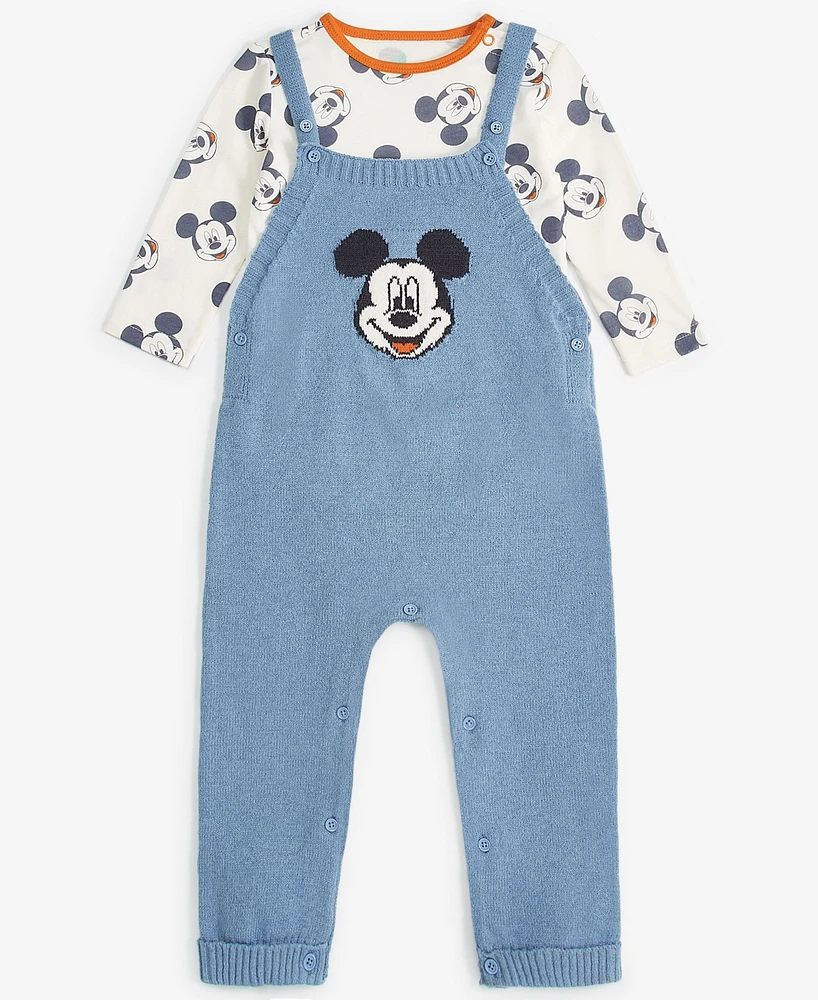 Disney Baby Boys Mickey Mouse Bodysuit & Overall Set