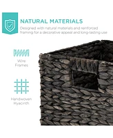 Best Choice Products 13x13in Hyacinth Storage Baskets, Set of 5 Multipurpose Collapsible Organizers