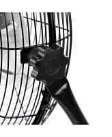 Vie Air Twin 12 Inch High Velocity All Metal Tilting 3 Speed Floor Fan