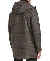 Kenneth Cole Men's Water-Resistant Hooded Stadium Coat with Removable Puffer Bib