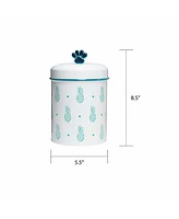 Amici Pet Pineapple Metal Canister - Set of 2