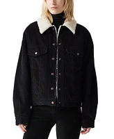 Levi's Women's Corduroy 90s Sherpa Trucker Jacket