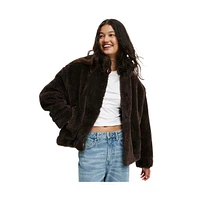 Cotton On Women's Teddy Bomber Jacket