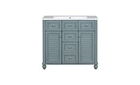 Slickblue Bathroom Vanity Cabinet and Sink Combo Set for Stylish, Space-Saving Storage