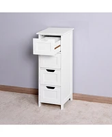 Slickblue Bathroom Storage Cabinet with Shelves and Doors for Efficient Organization and Space Saving