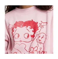 Cotton On Women's Betty Boop Lcn Crew Sweatshirt