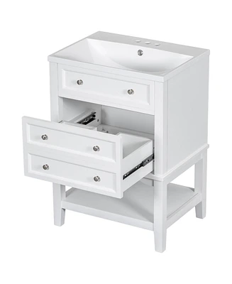 Slickblue 24" Bathroom Vanity with Sink for Compact and Stylish Bathroom Solutions